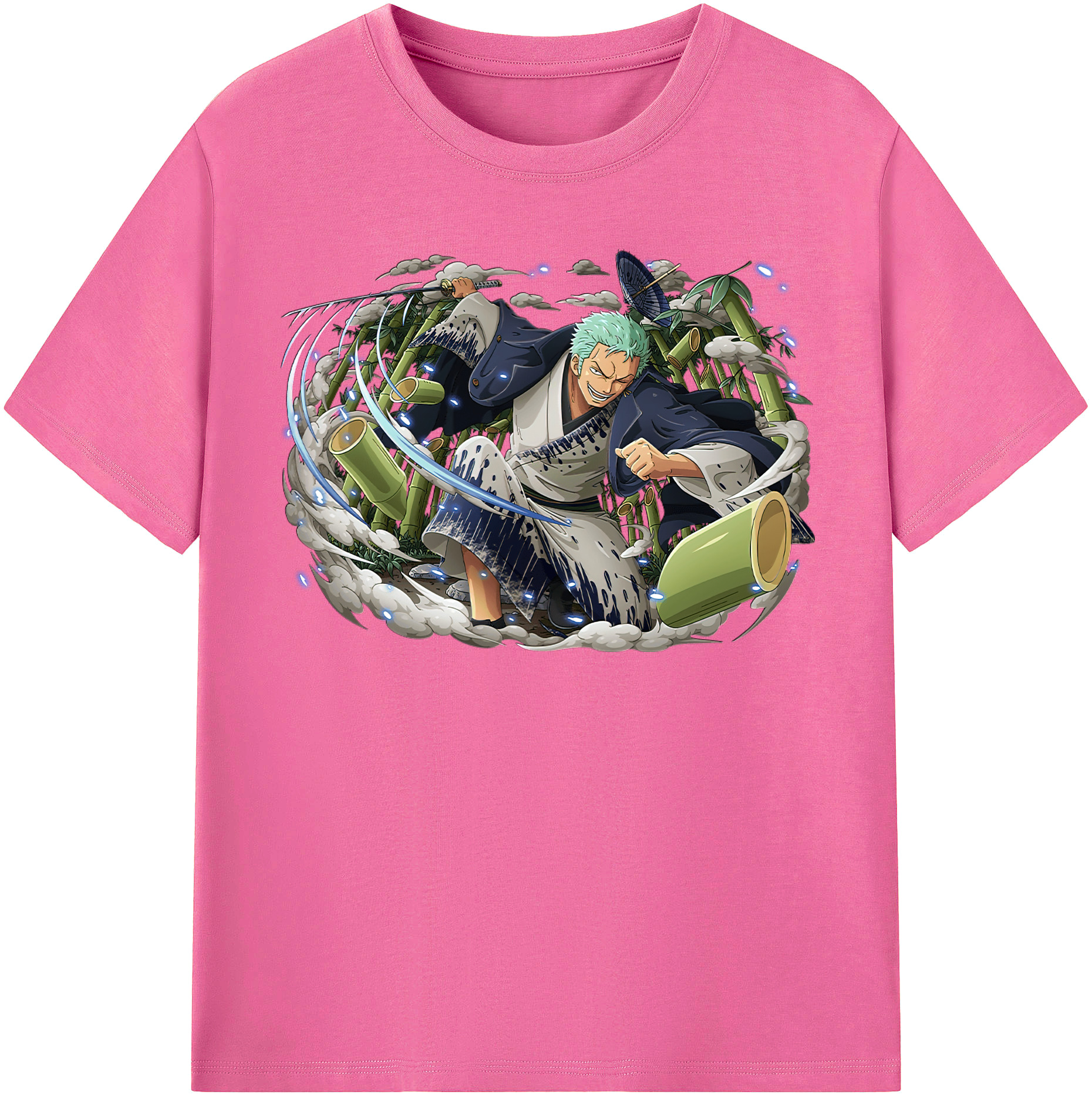ワンピース ロロノア・ゾロ ONE PIECE Roronoa Zoro レディースカジュアルプリントTシャツ（綿100％）